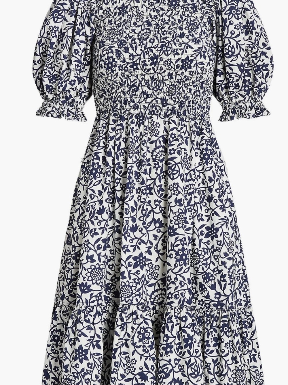 Polo Ralph Lauren Elery Floral Off-The-Shoulder Smocked Cotton Midi Dress